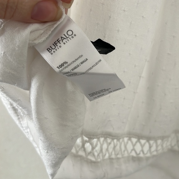 White buffalo blu off-shoulder shirt size XL - Picture 7 of 7